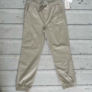 Boys Old Navy Joggers Uniform Khaki Size 10 12 Husky Pants